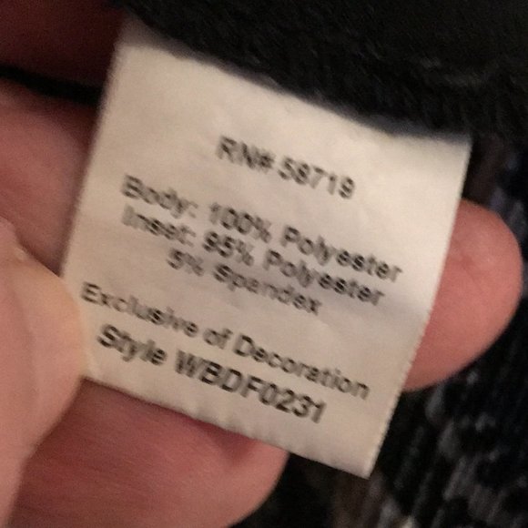 Notations Woman jacket/blouse, 3X, black and gray with attached black tank. - Picture 8 of 12